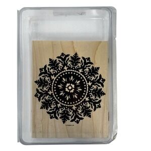 Stampin' Up! Medallion Background Wood Mounted Rubber Stamp Signature Collection